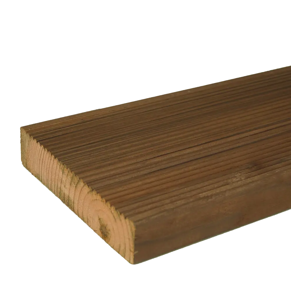 Террасная доска РУСШПАЛА Оптима сосна 28х140х6000 мм с вельвет-фактурой 89405745 STLM-1563254