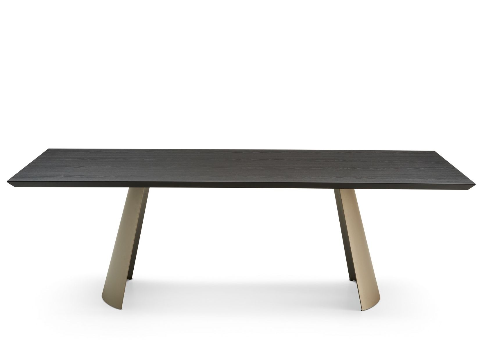 Прямоугольный стол из дерева и металлического основания EFORMA DORIAN ARCH-00038642