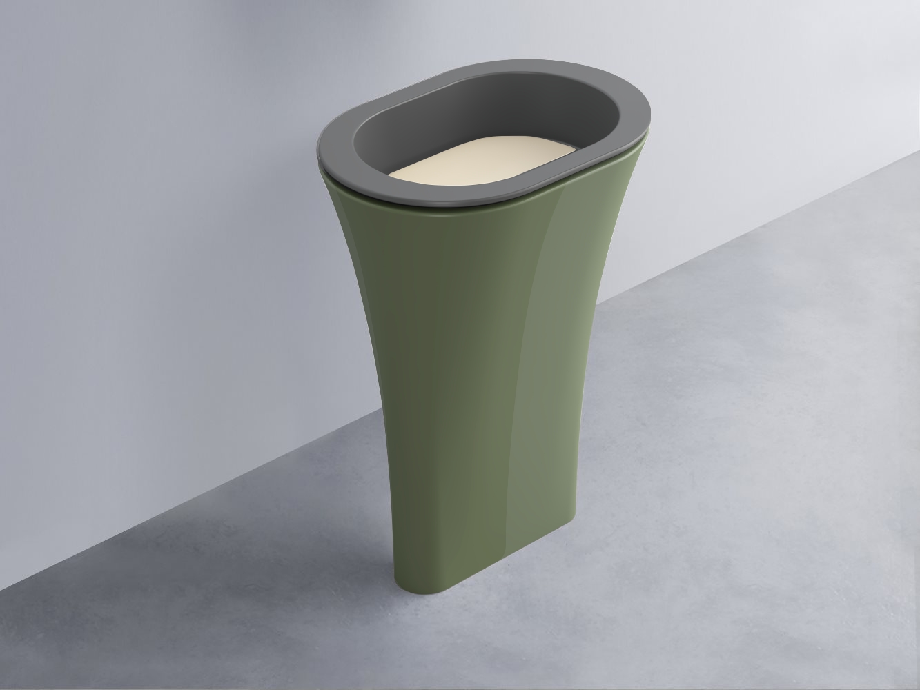 AMLA65-CM+AMPILO-LN+AMCOLO-AG Раковина Amedeo Ovale отдельностоящая cielo Enjoy + Amedeo Ceramica Cielo