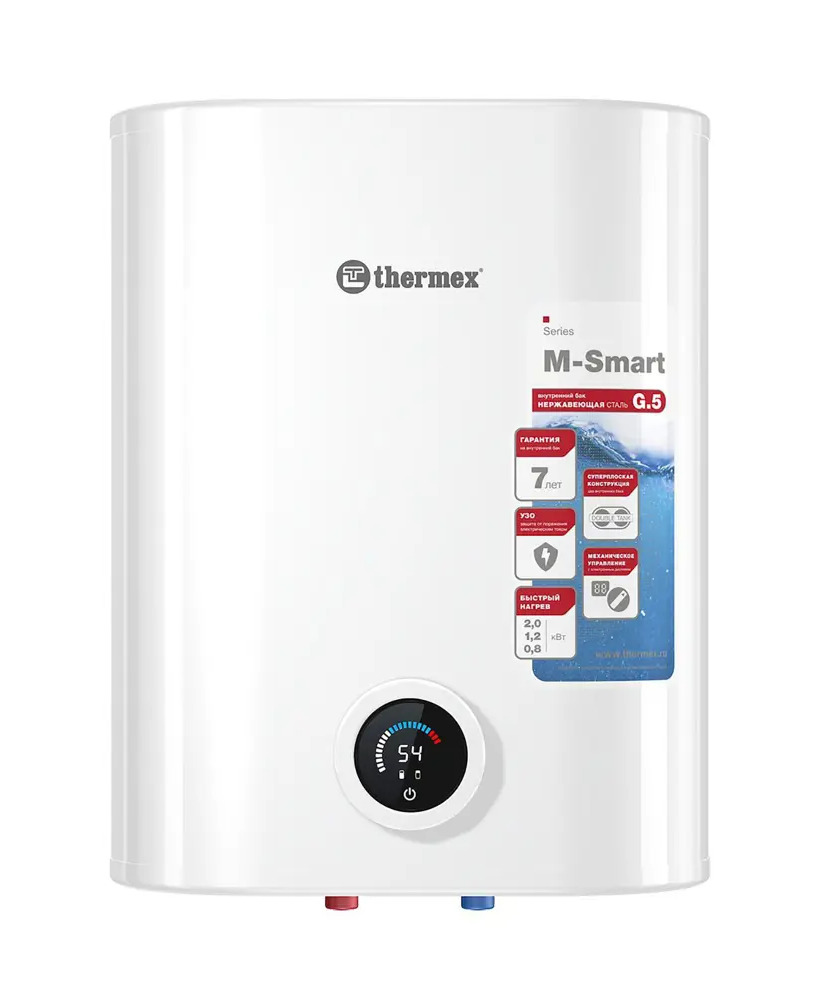 91739106 Накопительный водонагреватель электрический 30 л Thermex Thermex ms 30 v (pro) 2 кВт нержавеющая сталь трубчатый ТЭН STLM-0811535