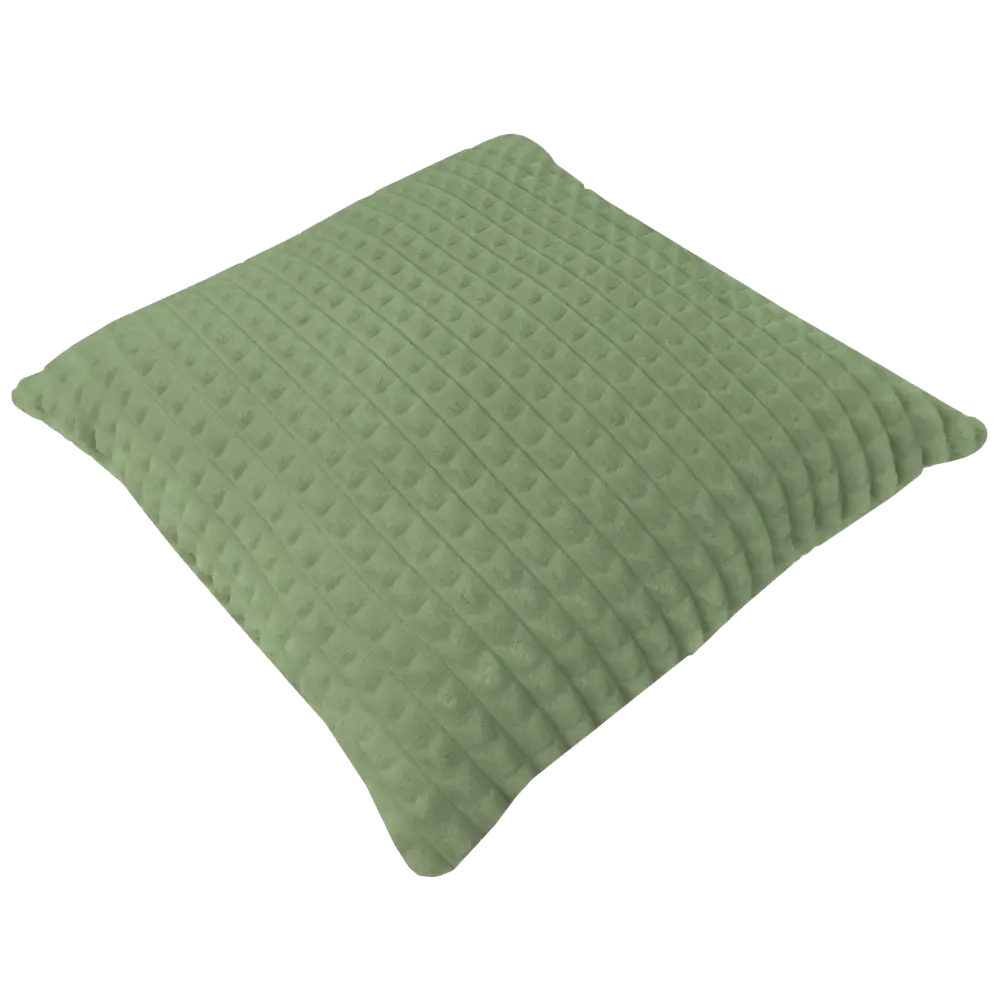 Подушка Плюш 40x40 см цвет оливковый LINEN WAY STLM-2033588 - Вид №1