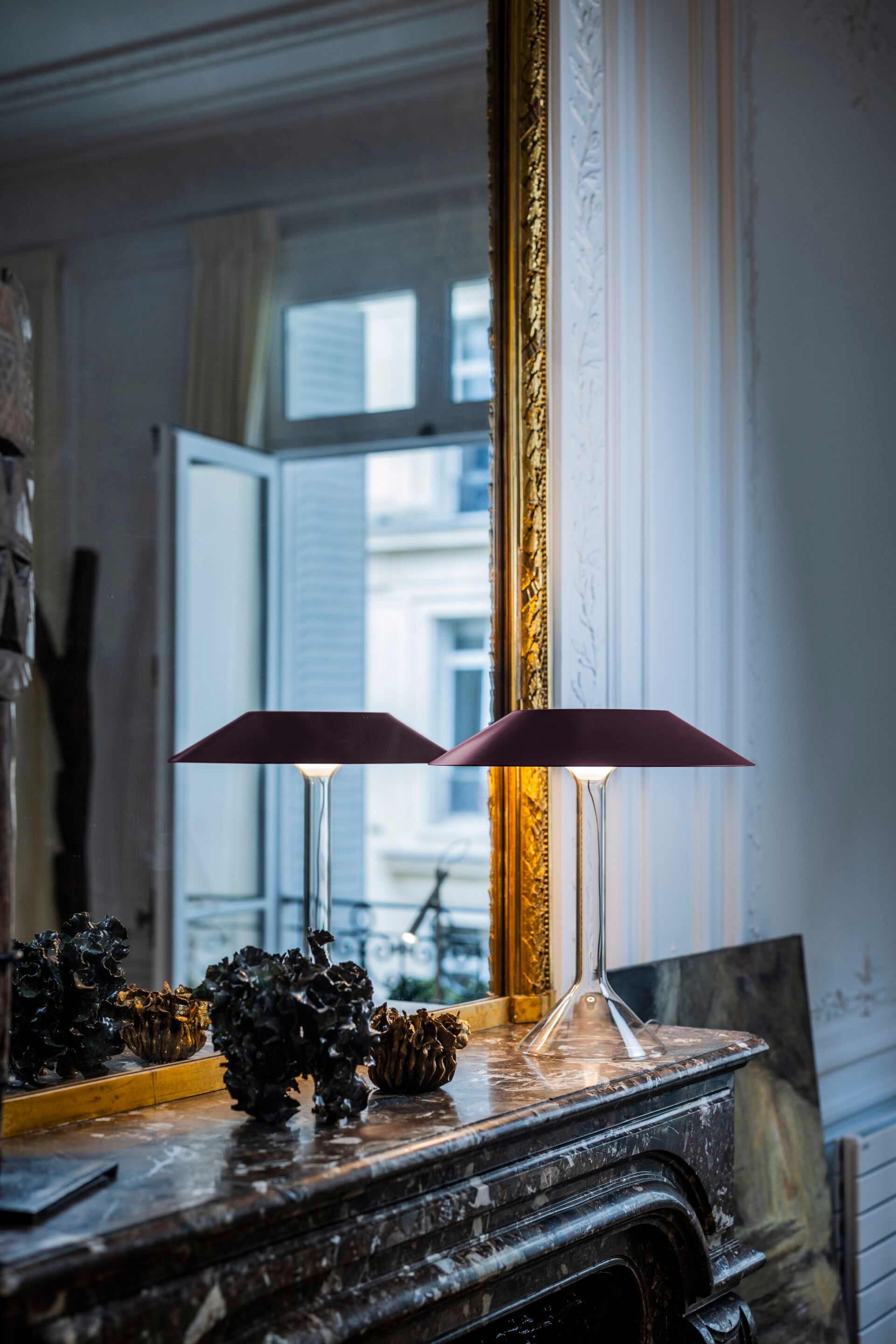 Настольная лампа из окрашенной стали и боросиликатного стекла Foscarini Chapeaux ARCH-00136305 - Вид №16