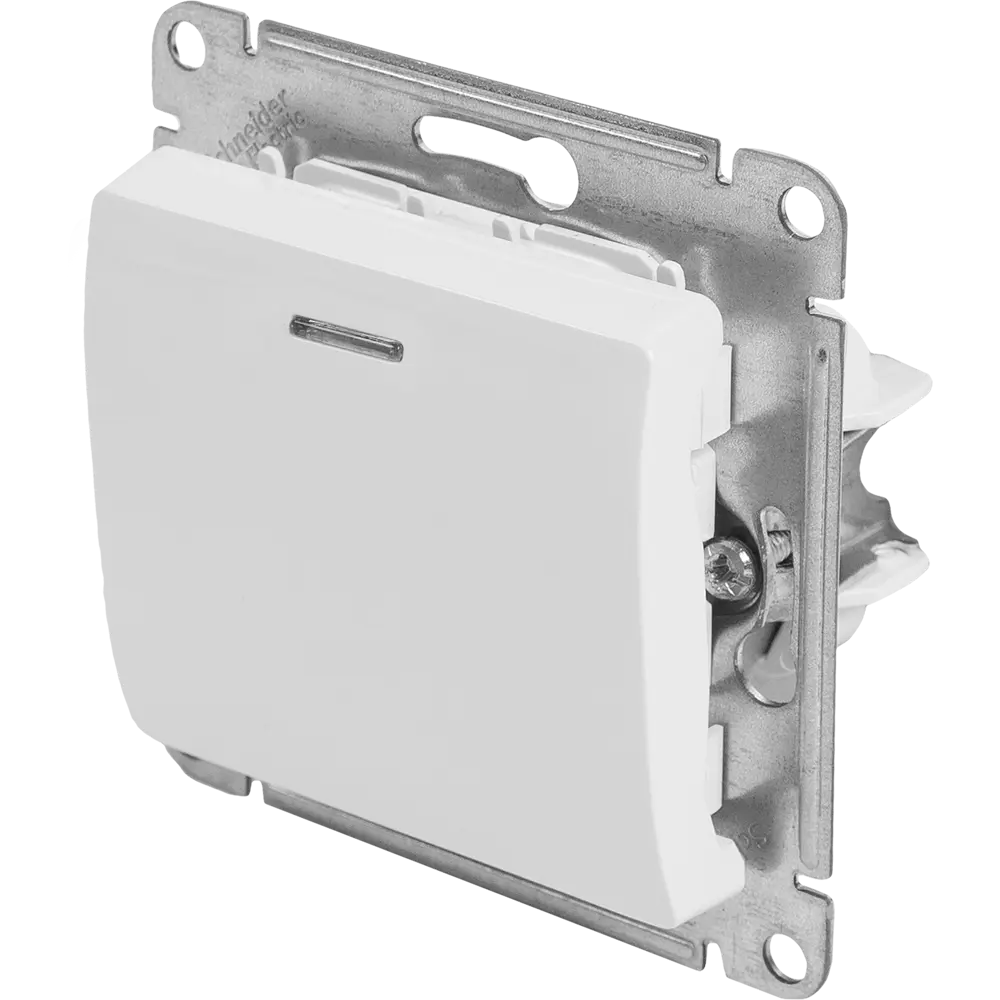 Переключатель Schneider Electric Glossa с подсветкой для элегантного управления светом 84730742 STLM-0054180