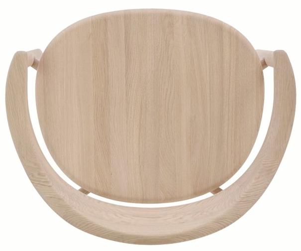 BassamFellows Кресло из массива дерева с подлокотниками Pebble Cb-630 - Вид №5