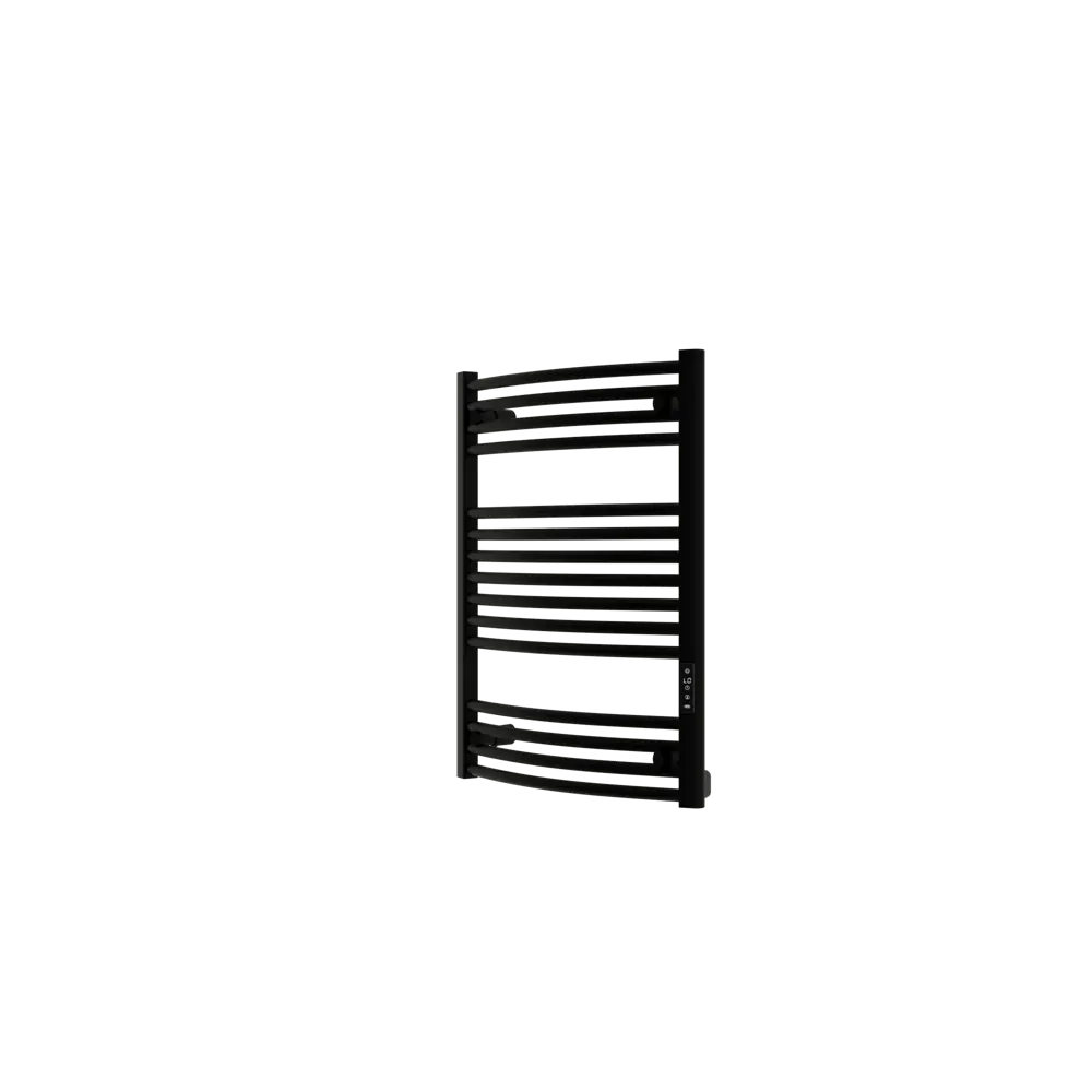 Полотенцесушитель электрический Rifar D-Bend 500x800 мм 160 Вт с терморегулятором лесенка цвет черный STLM-2005060
