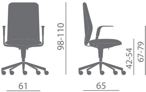 Kastel Офисное кресло с регулируемой высотой sun-id-1443620 - Вид №10