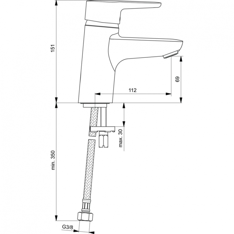 B9917AA Смеситель для раковины Ideal Standard CONNECT BLUE - Вид №4