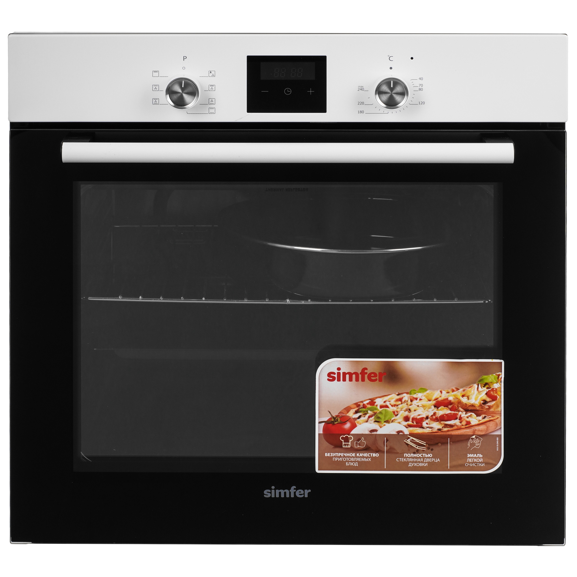 9280267 Духовой шкаф электрический Simfer B6EW56070 + Варочная поверхность газовая Simfer H60Q40W471 STDN-0080113 - Вид №1