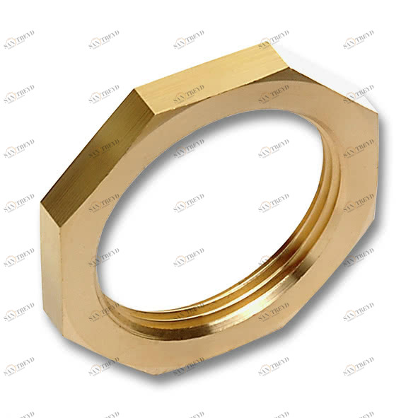 291112R SANHA 911 контргайка, латунь 1/2  SW 27 мм 