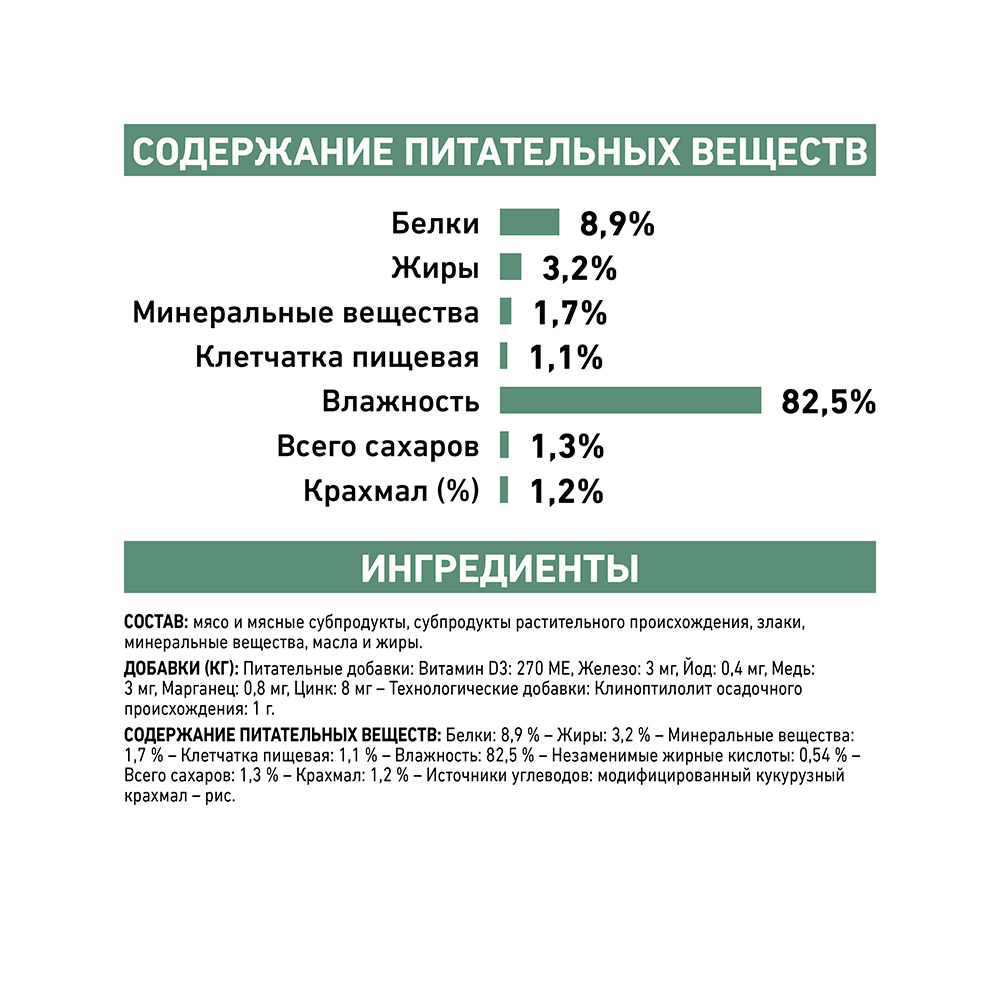 ПР0053544 Корм для кошек Vet Diet Diabetic DS46 при сахарном диабете пауч 85г ROYAL CANIN  - Вид №6