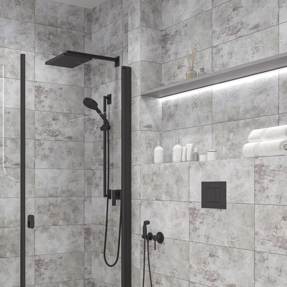 Плитка настенная Euroceramica Непал 25x50 см 1 м² матовая цвет серый 89334535 STLM-2032048 EUROCERAMIKA