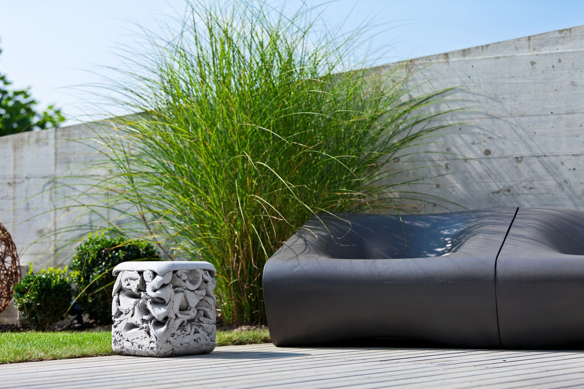 Модульная бетонная скамья со спинкой SWISSPEARL дизайн ARCH-00096634 - Вид №13