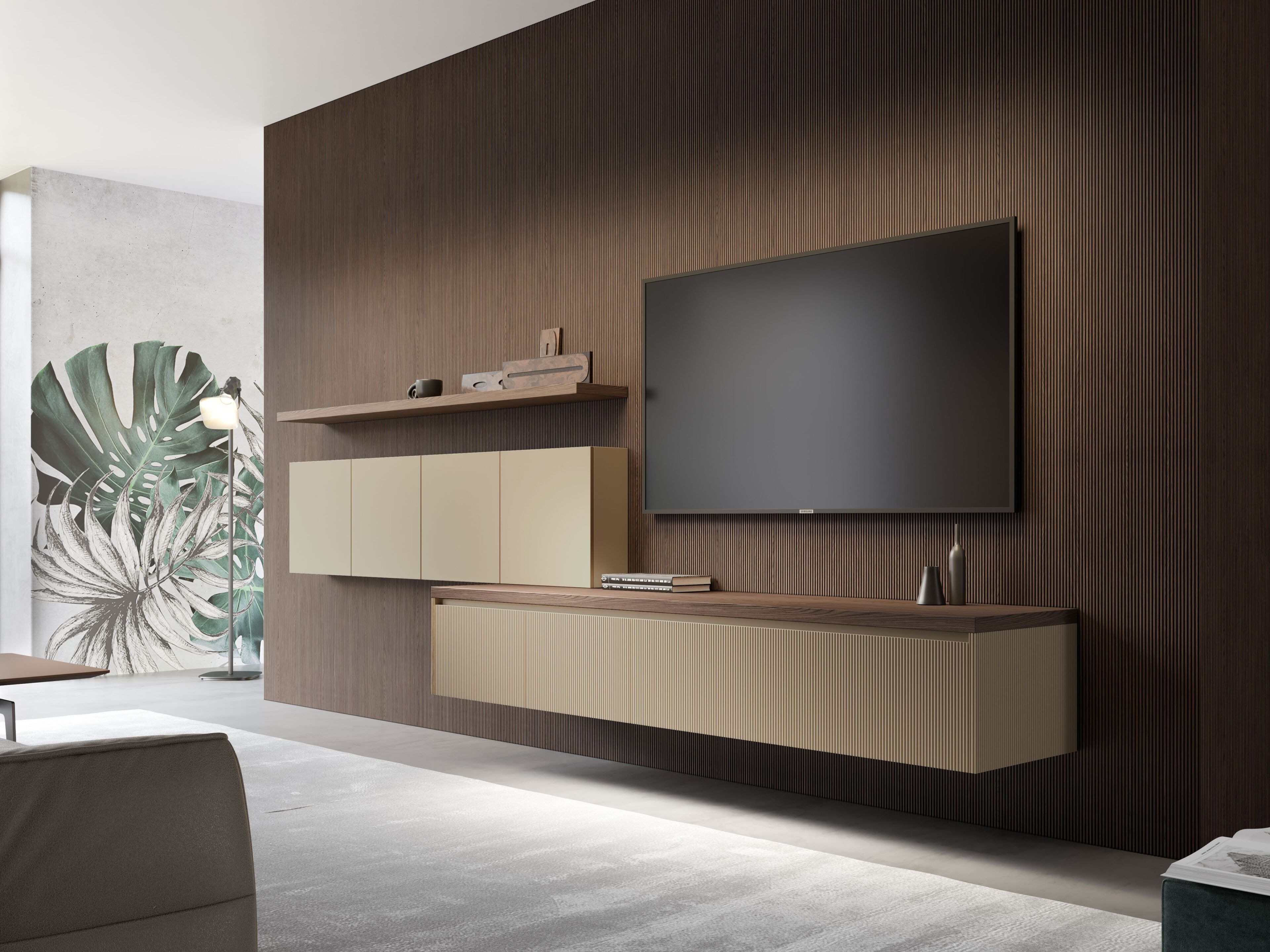 Секционная оборудованная стена Mobiltesino Millerighe Color ARCH-00087937