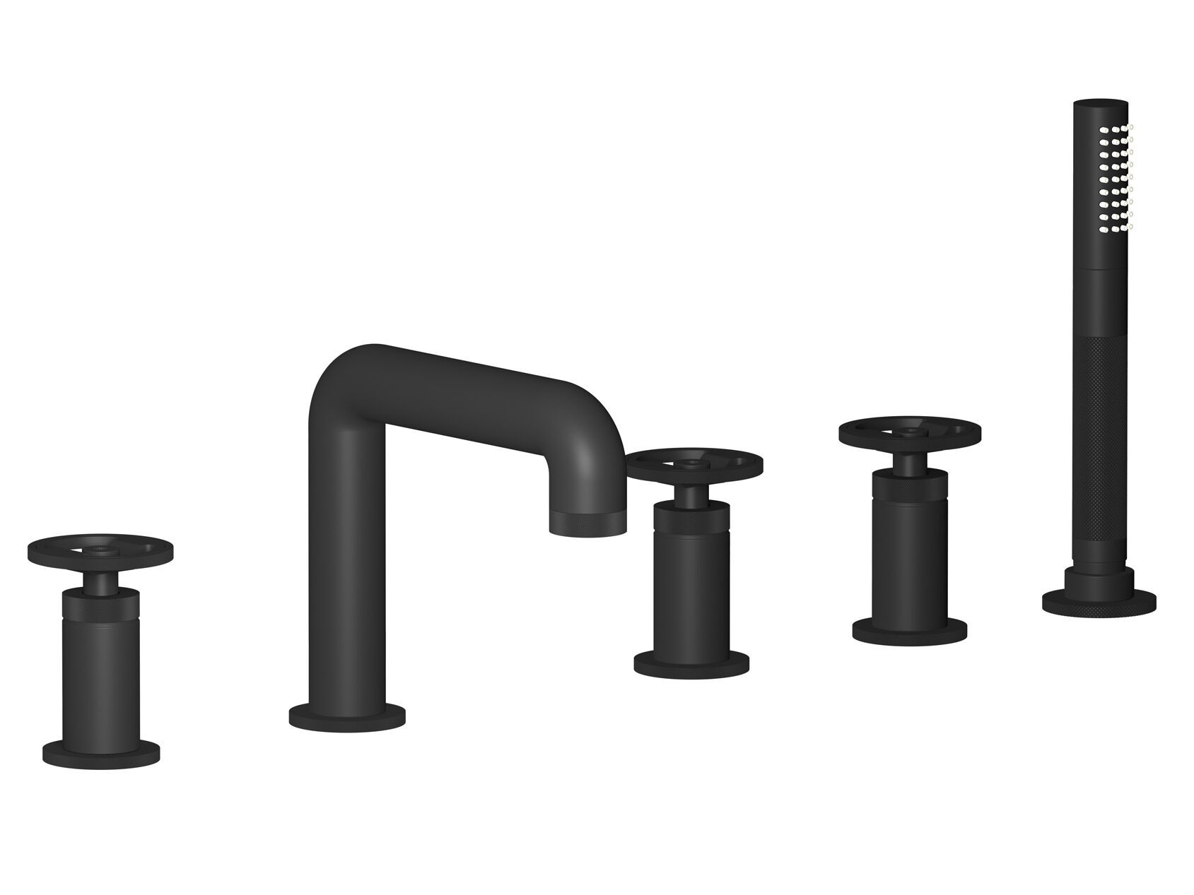 Смеситель для ванны с 5 отверстиями и ручным душем IB Bold ARCH-00114944