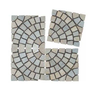 Мозаика из натурального камня, сланца и гранита PAV-103 SN-Mosaic Paving 