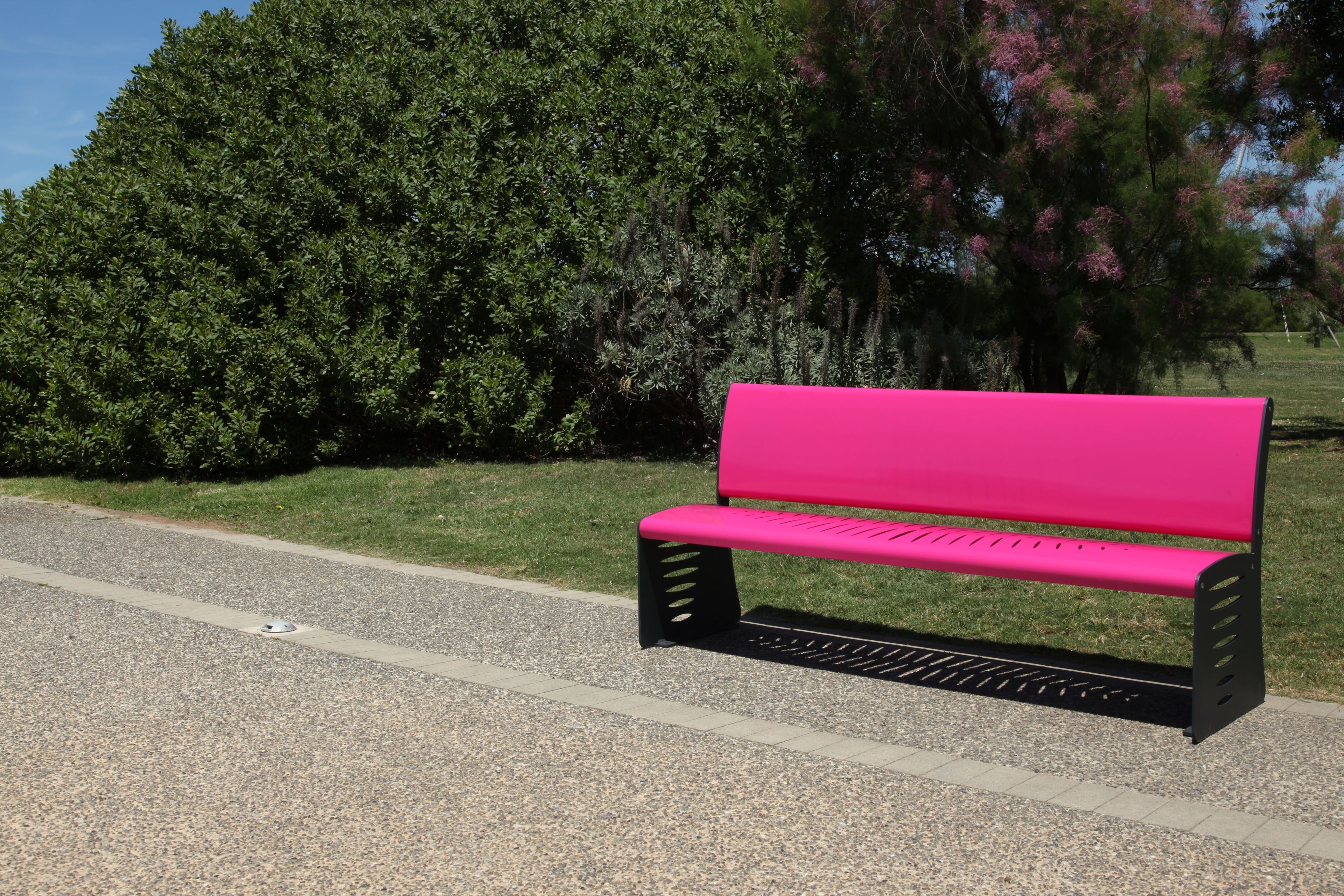 Стальная скамья со спинкой CITYSì перо ARCH-00104598 - Вид №7