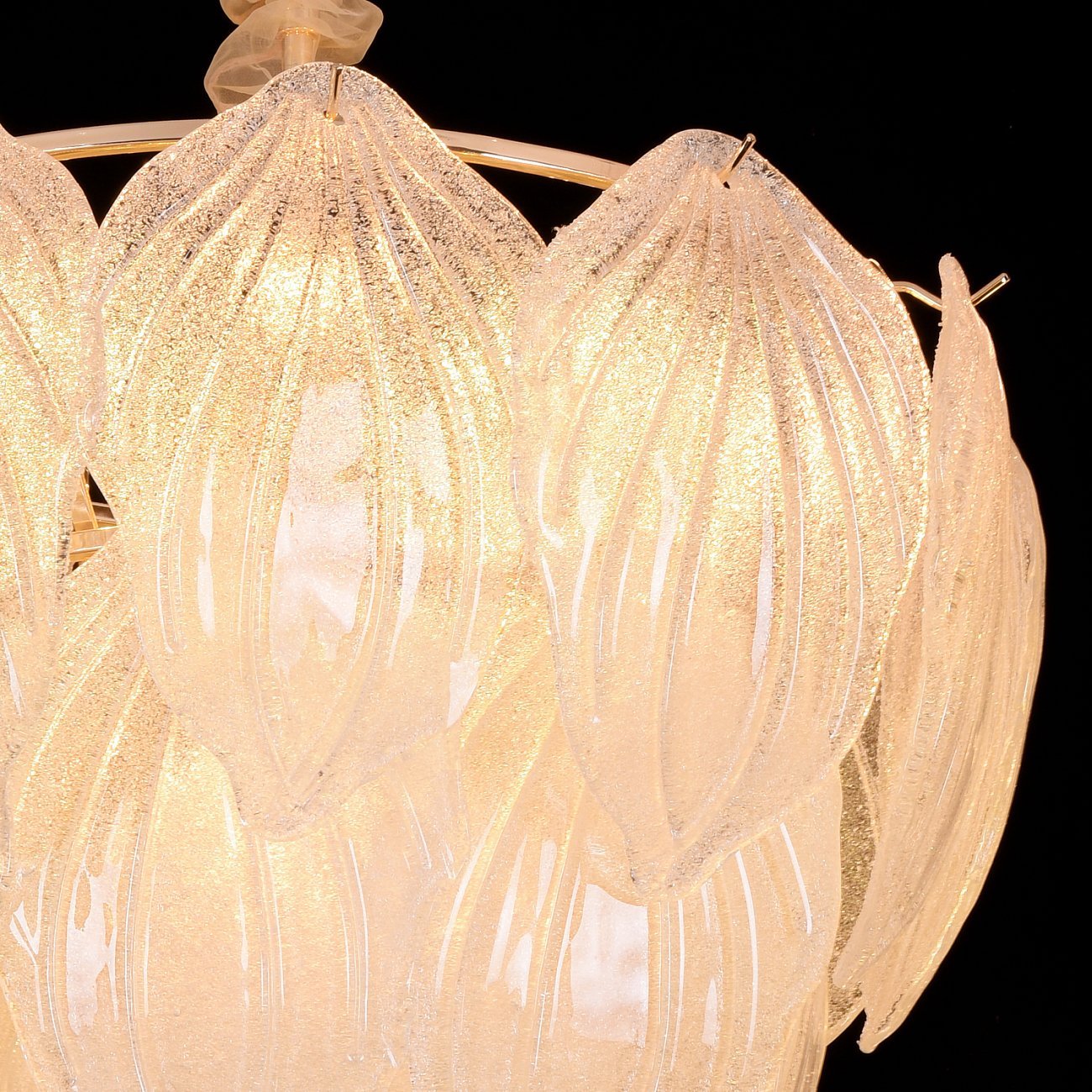 Люстра стеклянная на 4 лампы 38х50 см белая Novida B014 L4 light DELIGHT COLLECTION ДИЗАЙНЕРСКИЕ 00-3883163 Белый;прозрачный  - Вид №3