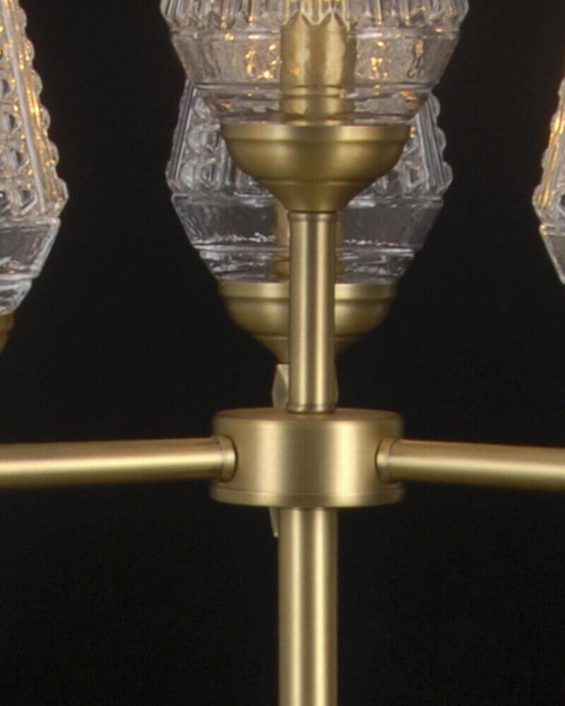 Торшер со стеклянным плафоном на 4 лампы бронзовый "Бланка" 33061.03.05.04 LUMIEN HALL БЛАНКА 00-3948887 Бронза  - Вид №2