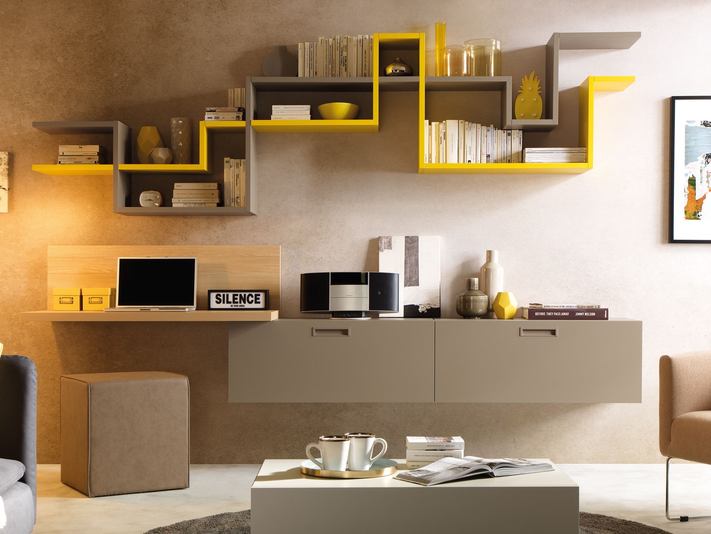 Оборудованная стена, установленная в Вязе Moretti Compact LV113 ARCH-00042265