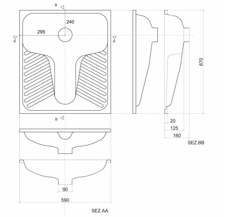 Общественный туалет в турецком стиле из нержавеющей стали Thermomat 2070 ARCH-00028202 - Вид №2