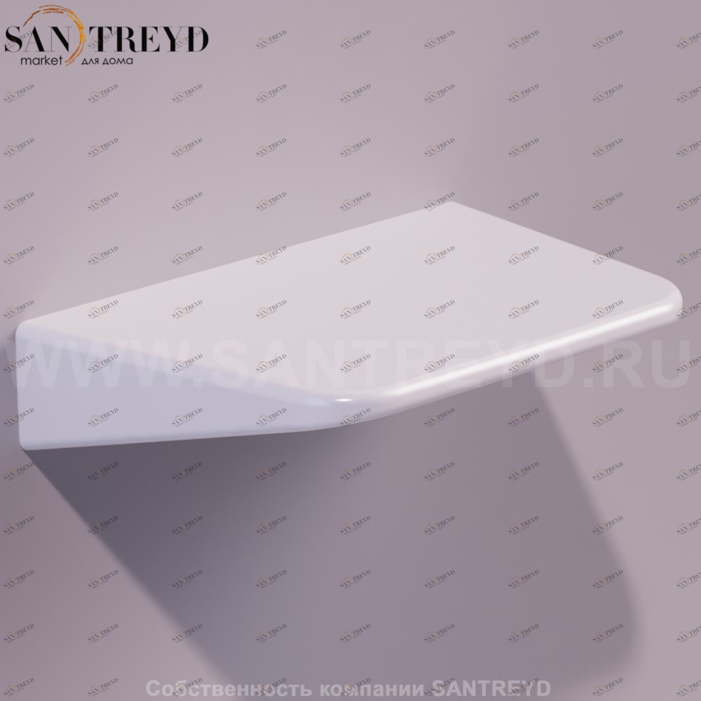 Полка подвесная BADEN BADEN 40 см белая Simas DE15BIANCO