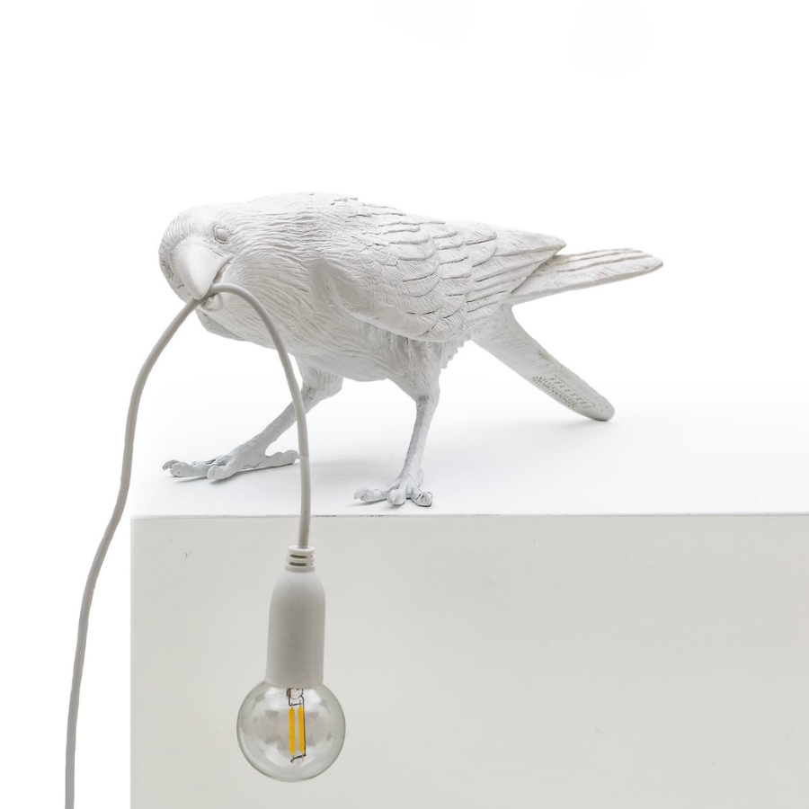 Светильник настенный Bird Lamp Playing, белый Seletti 14733 - Вид №5