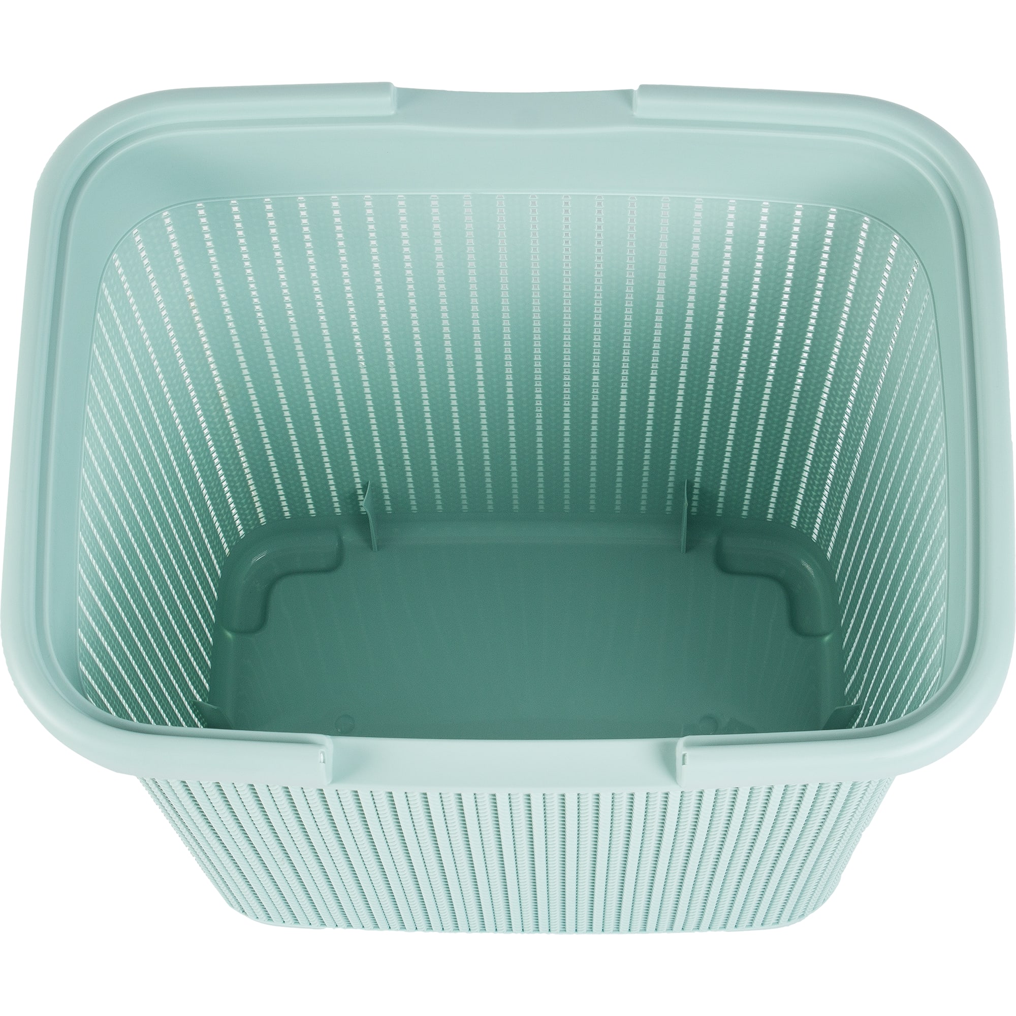 82291332 Корзина для белья 40 л цвет морской волны ВЯЗАНИЕ Santreyd  - Вид №3