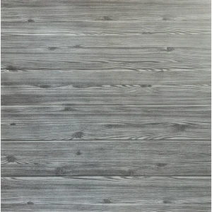 Листовая панель ПВХ Grace 3D дерево мягкая 3 мм 700x700 мм цвет серый
