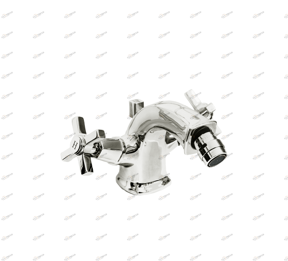 Gentry Home Смеситель для раковины на 3 отверстия Chopin Metal Никель GH100160 