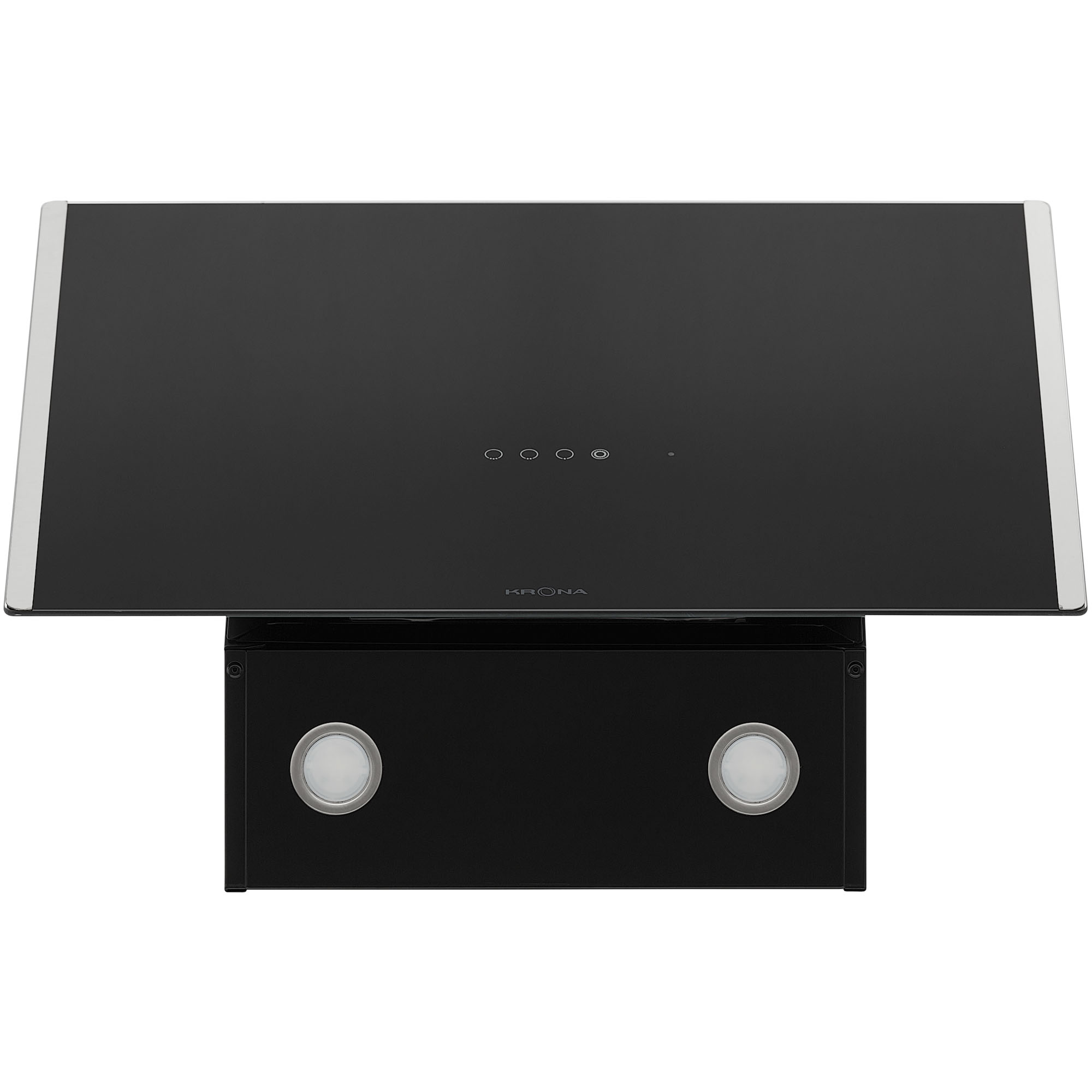 9238743 Вытяжка наклонная KRONA GABRIELE E 600 2 S черный/серебристый KRONA1 STDN-0109750 - Вид №3