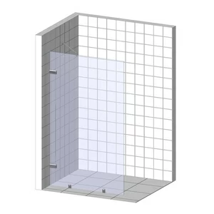 Душевая перегородка в нишу 85x200 GK-861NB стекло прозрачное 6 мм GUTEWETTER TREND DOOR
