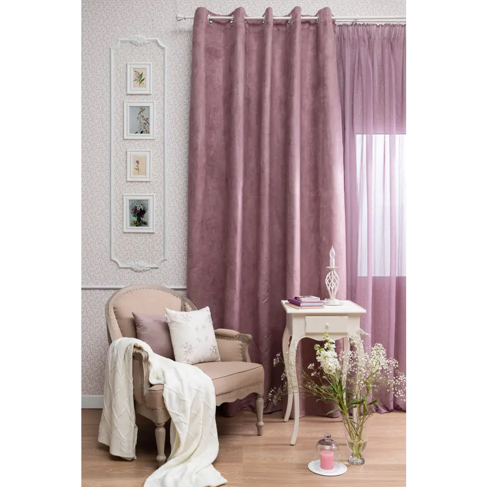Тюль на ленте Inspire Softy 300х260 см цвет античный розовый 81944940 STLM-2093670  - Вид №6