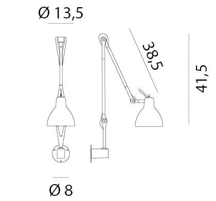 Регулируемая витражная настенная лампа Rotaliana Luxy ARCH-00037054 - Вид №5