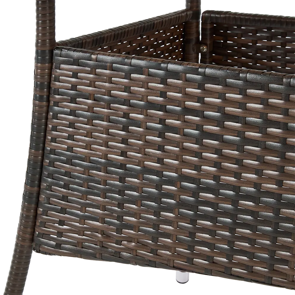 Садовый стол нераздвижной BEGINIA Elia 150x70 см сталь коричневый STLM-2067891 - Вид №8