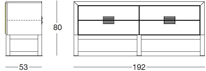 Longhi Кожаный комод Loveluxe 2016 – vanity collection Y 840 - Вид №4