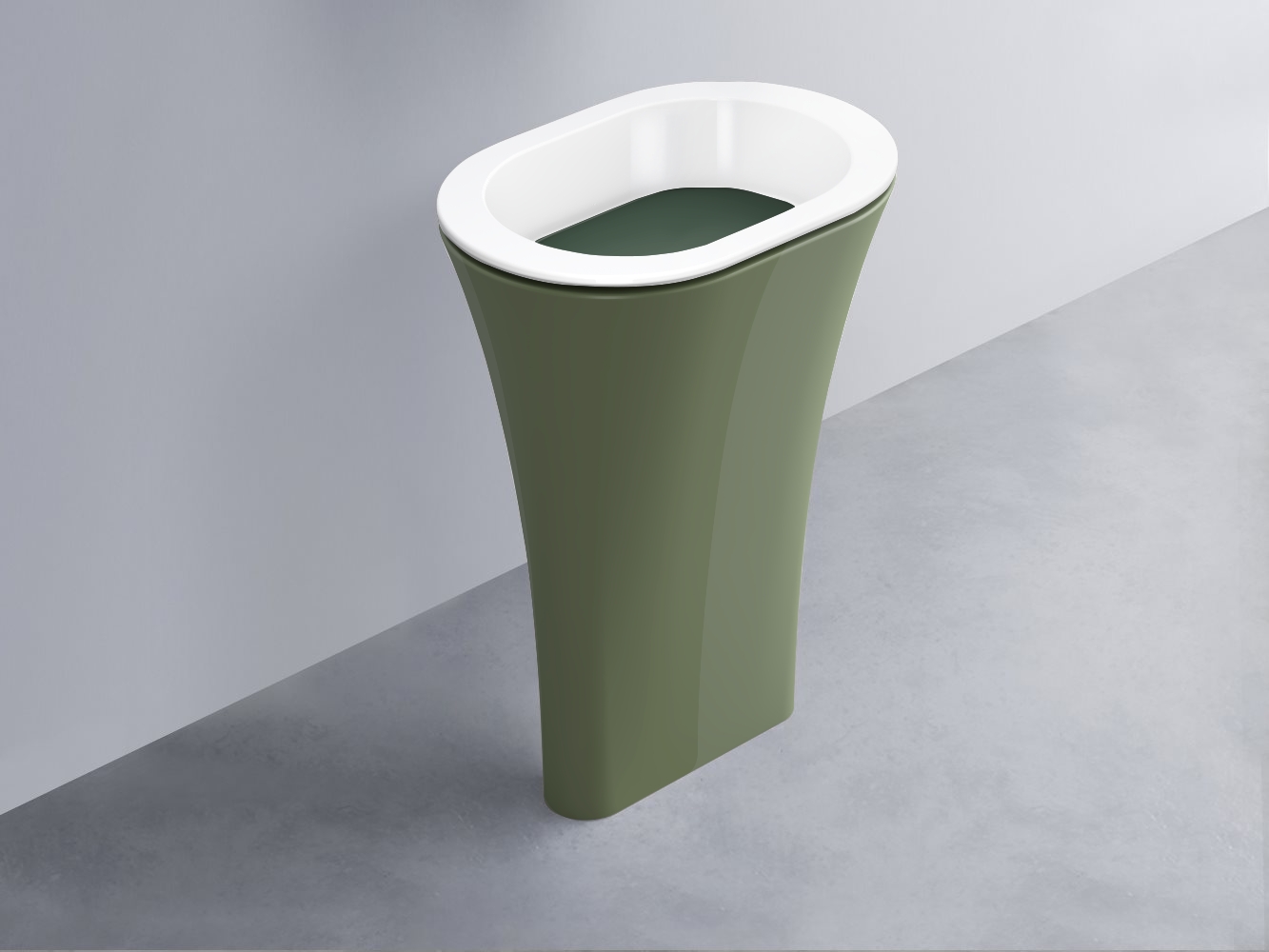 AMLA65-BL+AMPILO-MU+AMCOLO-AG Раковина Amedeo Ovale отдельностоящая cielo Enjoy + Amedeo Ceramica Cielo