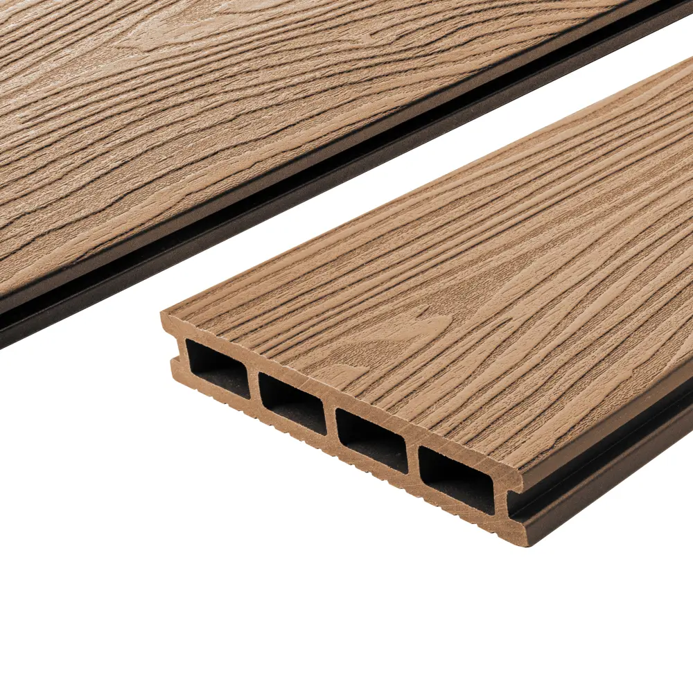 Террасная доска T-DECKS Венге для стильного оформления открытых пространств 89366382 STLM-1013960 - Вид №1