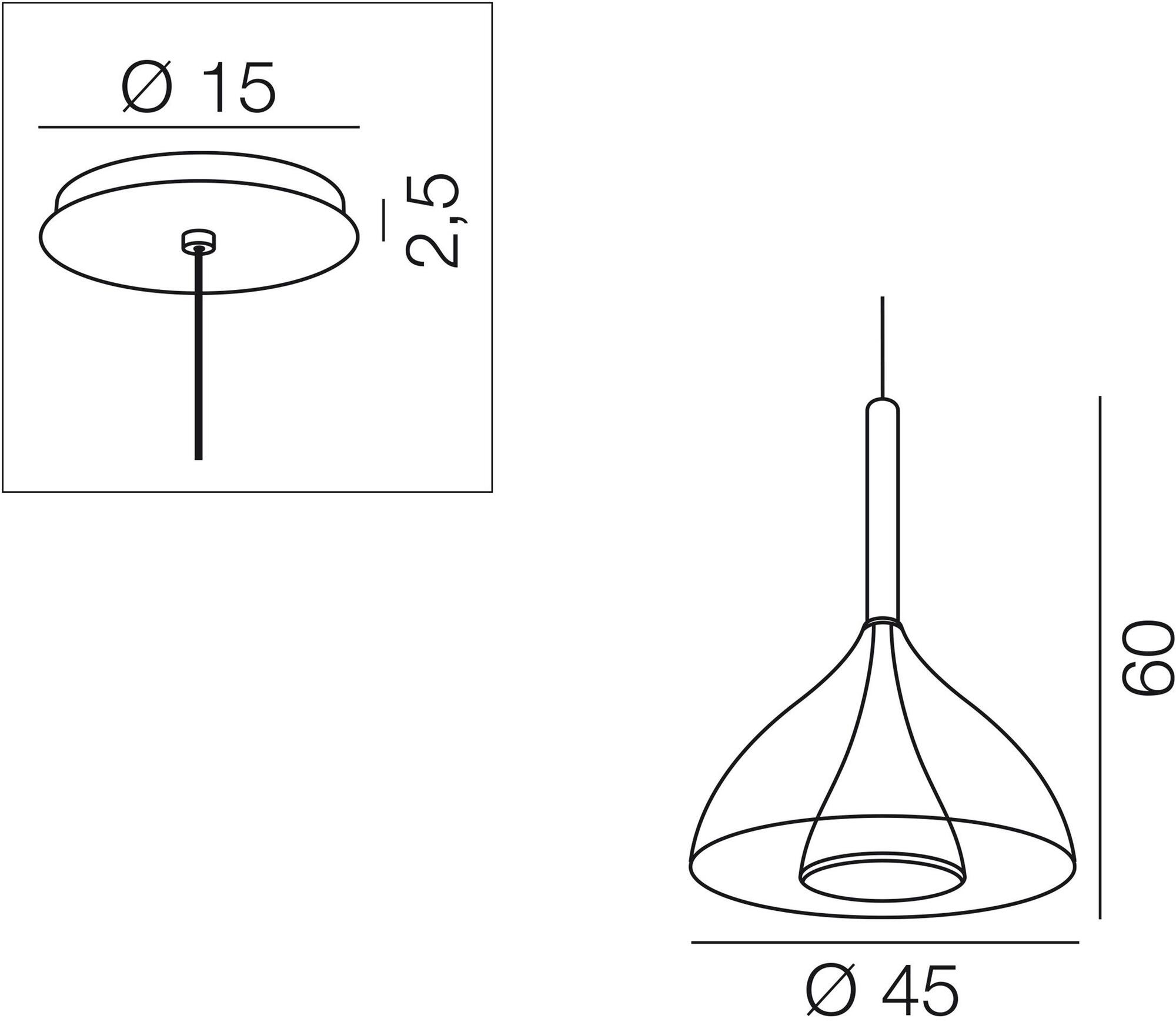 Подвесной светильник прямого света из оргстекла Floob Santreyd sun-id-1383814 - Вид №2