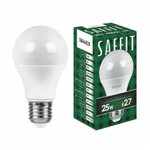 Лампа светодиодная SAFFIT "Шар" E27 25W 4000K SBA6525 55088 SAFFIT  00-3956588 Матовый