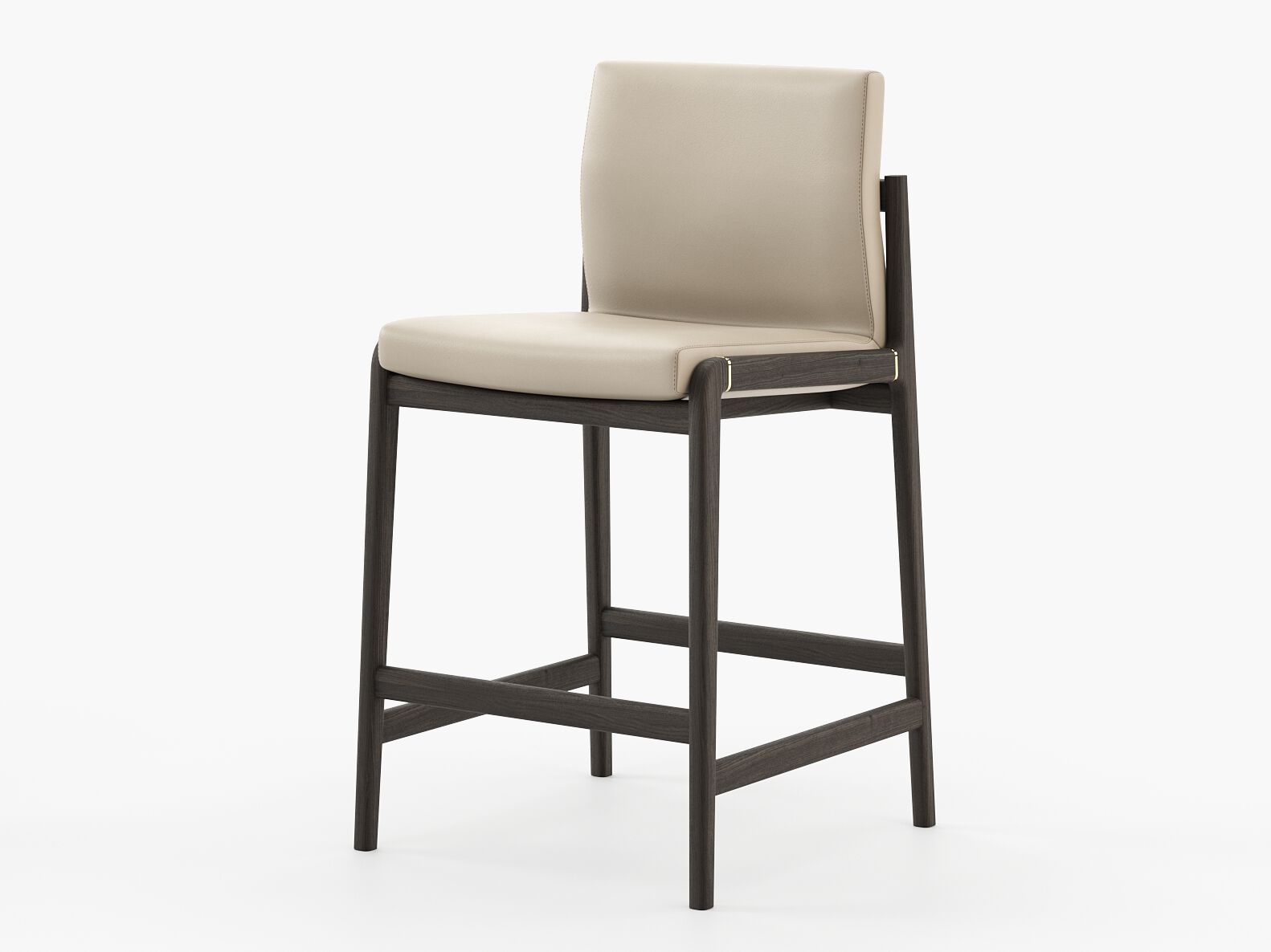 Высокий кожаный стул Laskasas холст ARCH-00073338