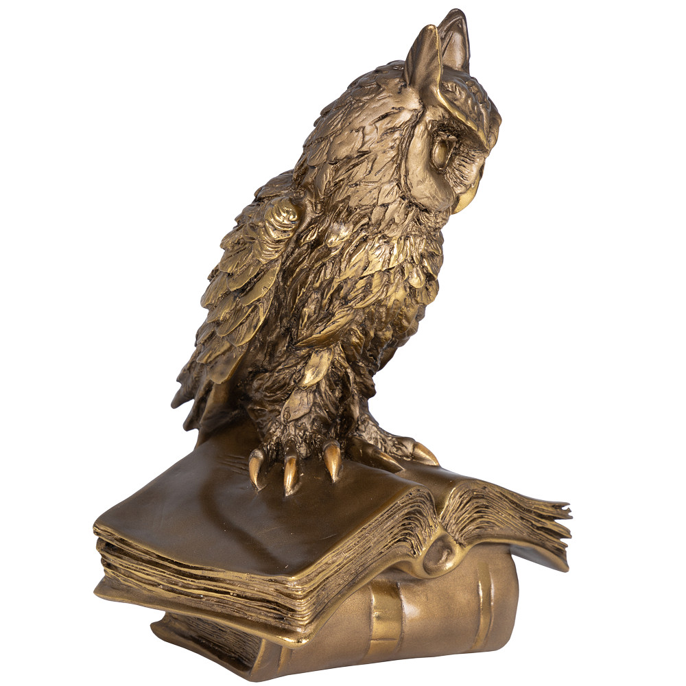 22139 Статуэтка Ученый Филин Бронза BOGACHO 4627138239414 - Вид №2