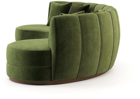 Domkapa Изогнутый бархатный диван  Dki21  - Вид №3