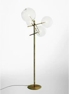 Gallotti&Radice Торшер галогенный из латуни Bolle