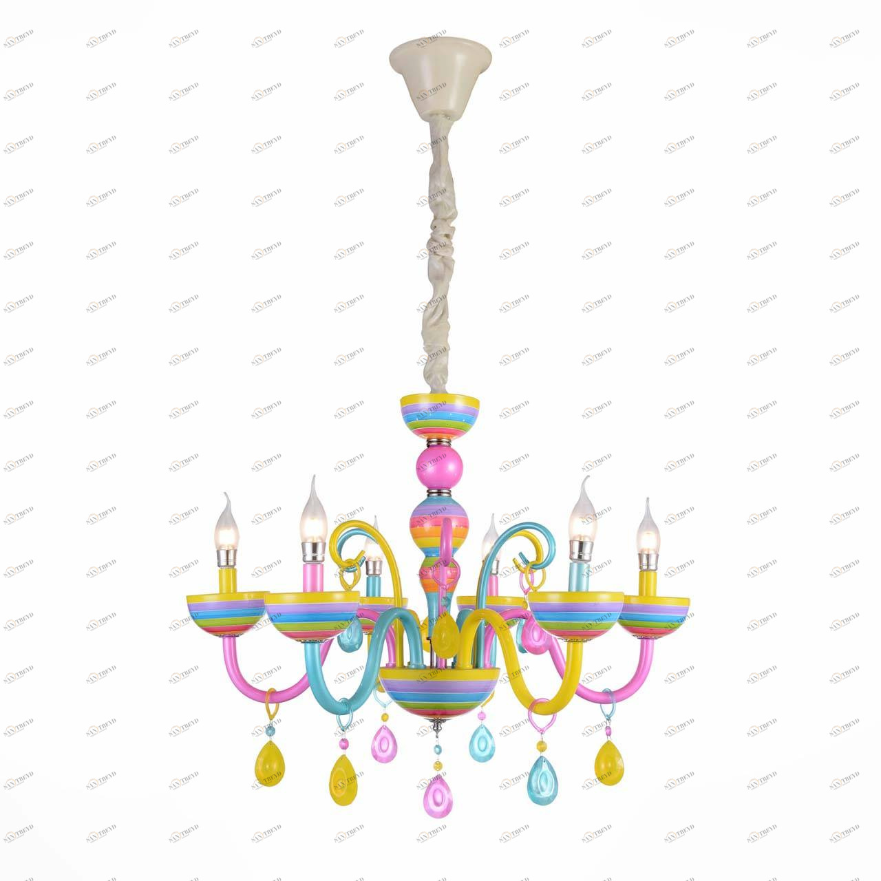 Подвесная люстра ST Luce SL672.783.06 ST LUCE ДИЗАЙНЕРСКИЕ, ORNATO 057955 Разноцветный 