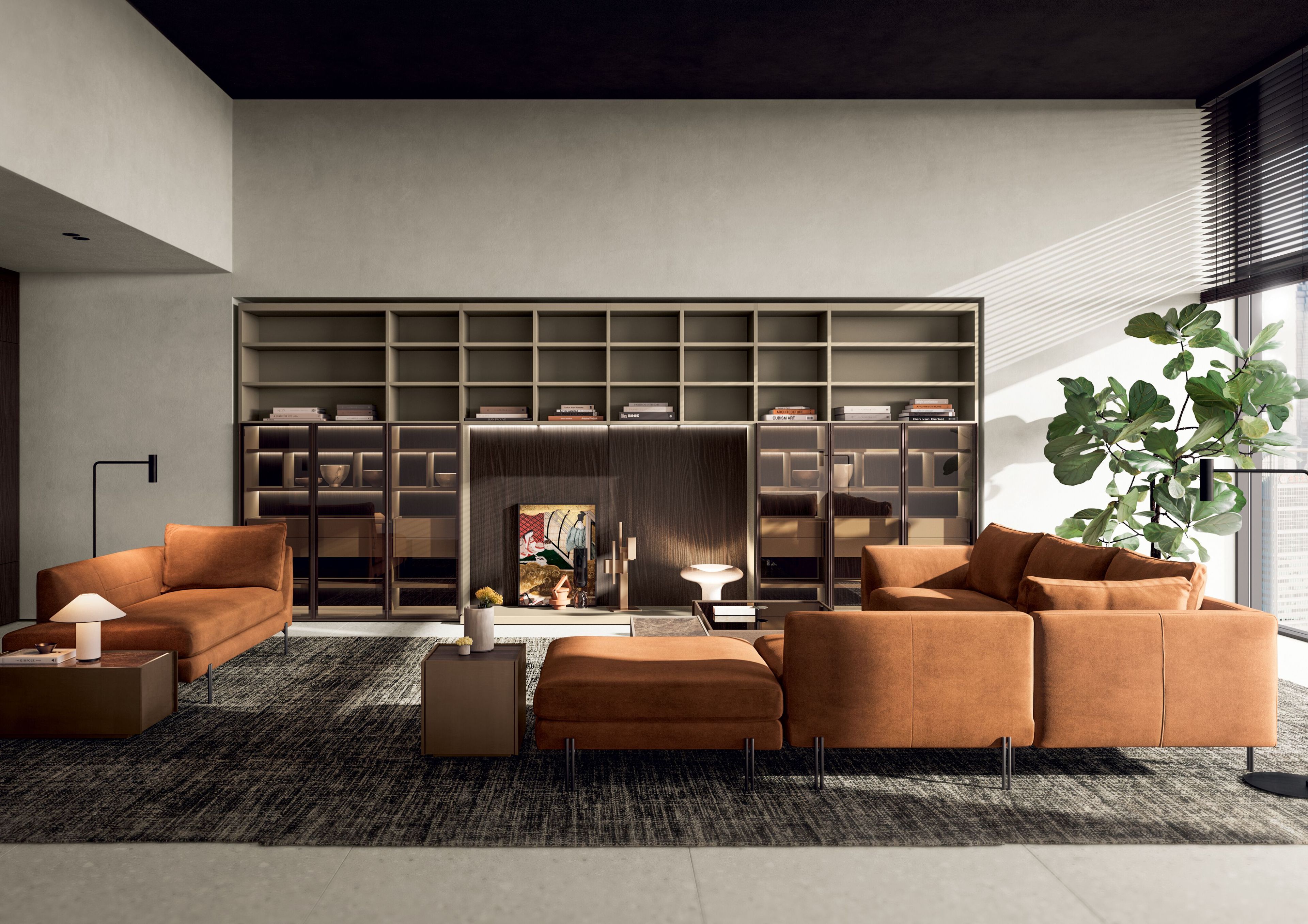 Угловой диван из ткани Kico Living Complements ARCH-00140210