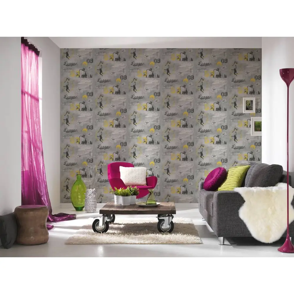 Обои бумажные A.S. Creation Boys & Girls 5 серые 0.53 м 953871 18681019 STLM-2002663 Boys + girls 5 - Вид №3