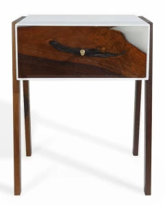 Маленькая прикроватная тумбочка на высоких ножках Storm D ICON DESIGNE  193820 Коричневый