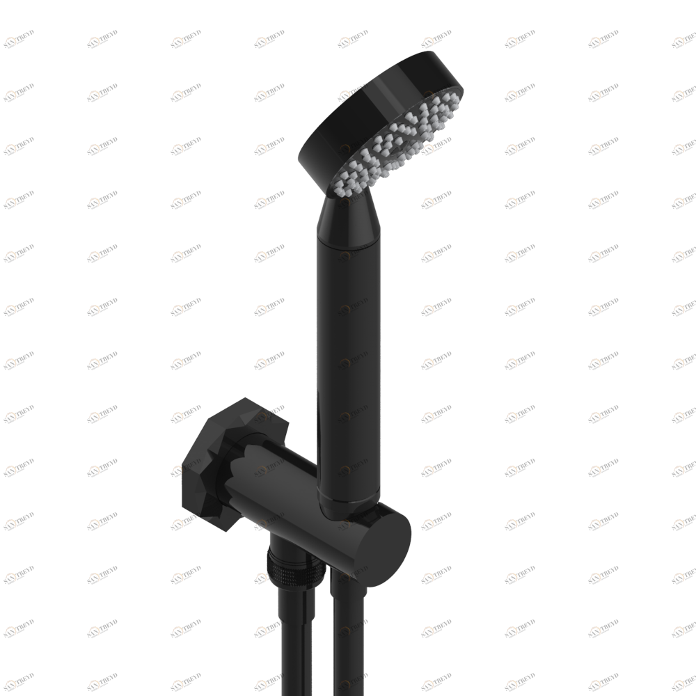 U2R-54 Душ ручной стильный встраиваемый в стену, шланг и патрубок для душа с крючком Thg-paris Nihal porcelaine verte Покрытие PVD бронза U2R 54 CAT.F