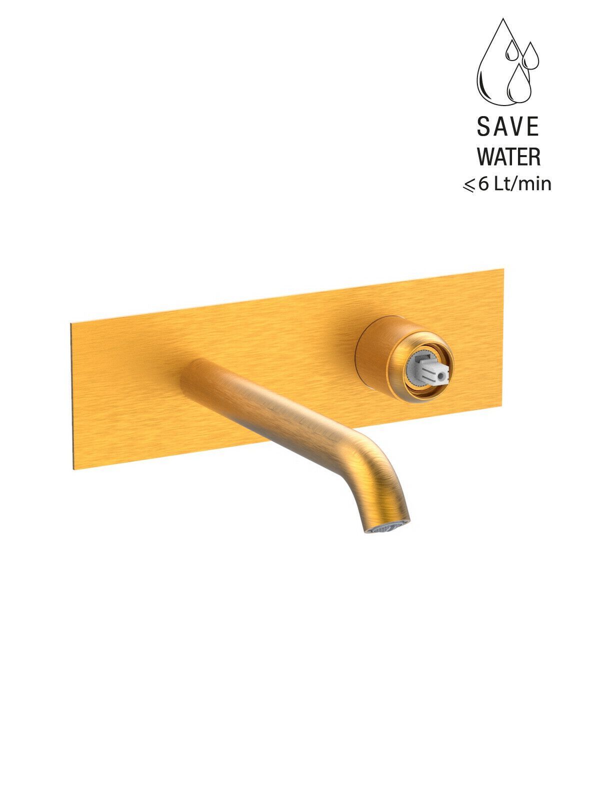 Настенный смеситель для раковины с 2 отверстиями без слива Rubinetterie Frattini Pepe XLS ARCH-00148159 - Вид №15