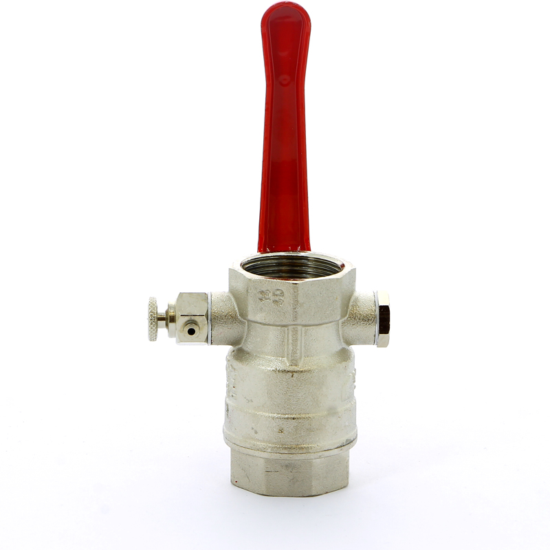 Кран шаровой ВВ с заглушкой и дренажным вентилем рычаг ITAP 1" 1151 - Вид №4